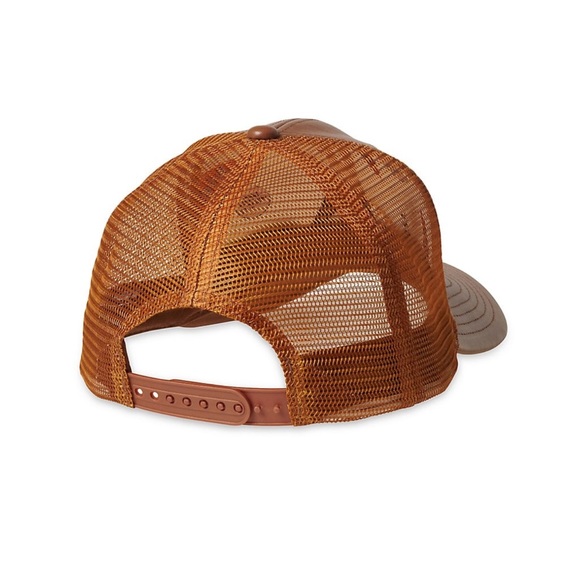 Leather & Mesh Trucker Hat - Picture 2 of 6